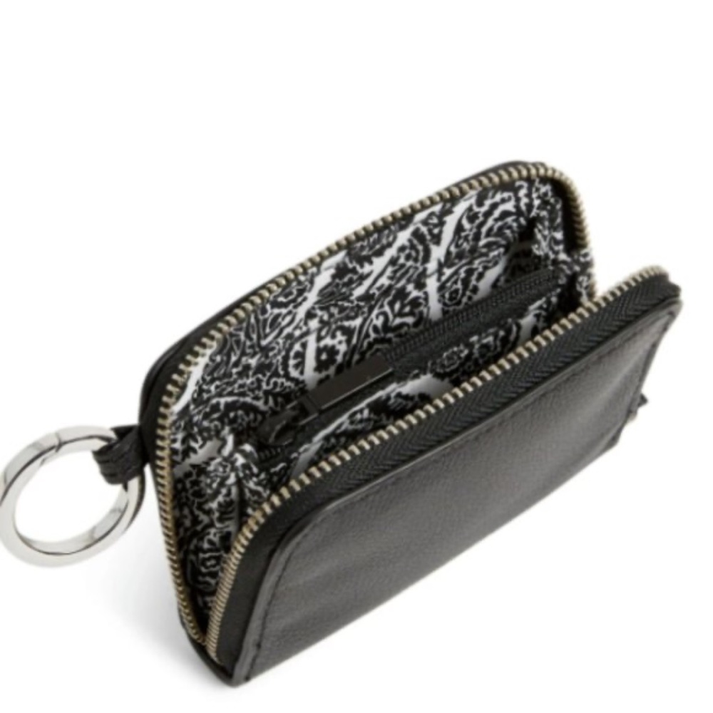 NWT Vera Bradley Leather RFID Small Wallet Black